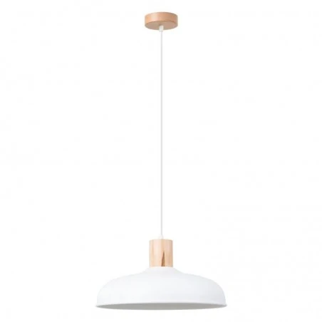 Lampy-sufitowe - lampa wisząca indy biała sollux sl.1323 