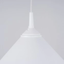Lampy-sufitowe - lampa wisząca zuma biała sollux sl.1325 