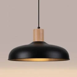 Lampy-sufitowe - lampa wisząca indy czarna sollux sl.1324 