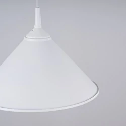Lampy-sufitowe - lampa wisząca zuma biała sollux sl.1325 