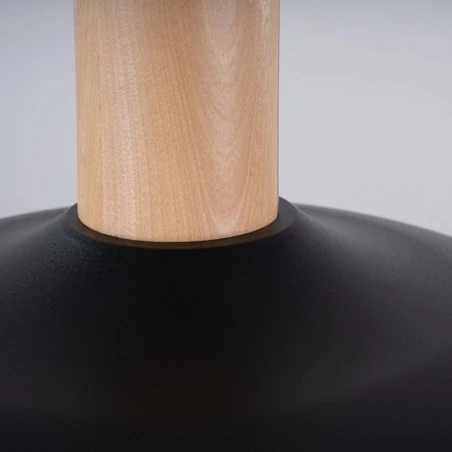 Lampy-sufitowe - lampa wisząca indy czarna sollux sl.1324 