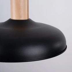 Lampy-sufitowe - lampa wisząca indy czarna sollux sl.1324 