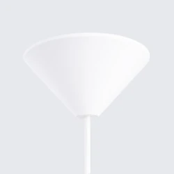 Lampy-sufitowe - lampa wisząca biała w stylu skandynawskim frika biała sollux sl.1327 