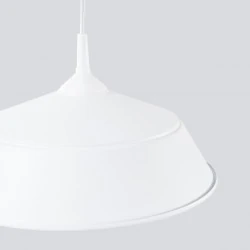 Lampy-sufitowe - lampa wisząca biała w stylu skandynawskim frika biała sollux sl.1327 