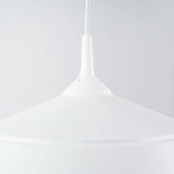 Lampy-sufitowe - lampa wisząca biała w stylu skandynawskim frika biała sollux sl.1327 