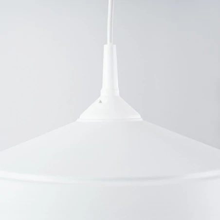 Lampy-sufitowe - lampa wisząca biała w stylu skandynawskim frika biała sollux sl.1327 