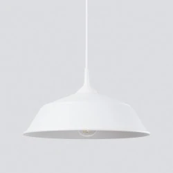 Lampy-sufitowe - lampa wisząca biała w stylu skandynawskim frika biała sollux sl.1327 