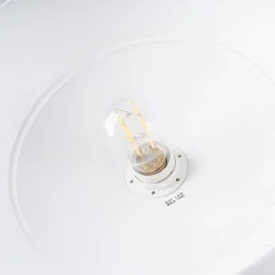 Lampy-sufitowe - lampa wisząca biała w stylu skandynawskim frika biała sollux sl.1327 