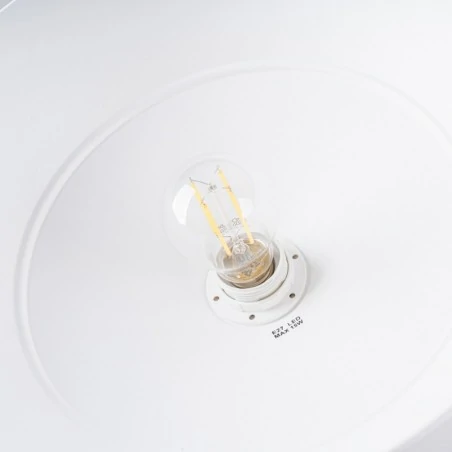 Lampy-sufitowe - lampa wisząca biała w stylu skandynawskim frika biała sollux sl.1327 