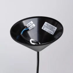 Lampy-sufitowe - lampa wisząca nowoczena minimalistyczna e27 frika czarna sollux sl.1328 