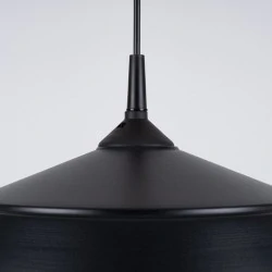 Lampy-sufitowe - lampa wisząca nowoczena minimalistyczna e27 frika czarna sollux sl.1328 