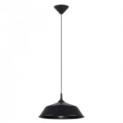 Lampy-sufitowe - lampa wisząca nowoczena minimalistyczna e27 frika czarna sollux sl.1328