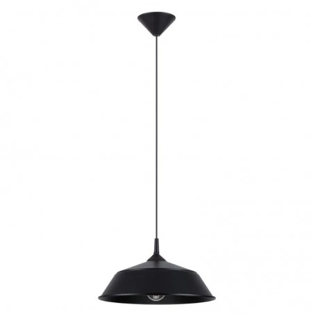 Lampy-sufitowe - lampa wisząca nowoczena minimalistyczna e27 frika czarna sollux sl.1328 