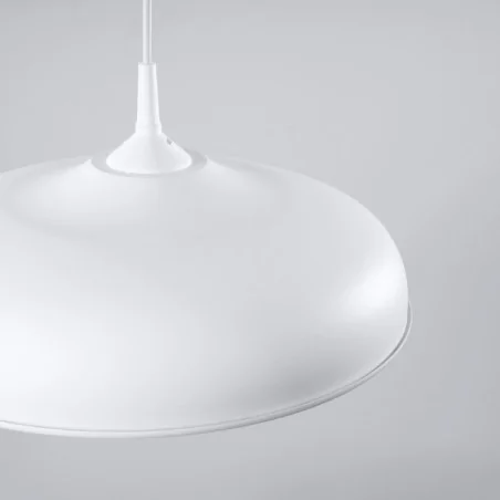 Lampy-sufitowe - lampa wisząca sufitowa nad wyspę kuchenną biała gina sl.1329 sollux 
