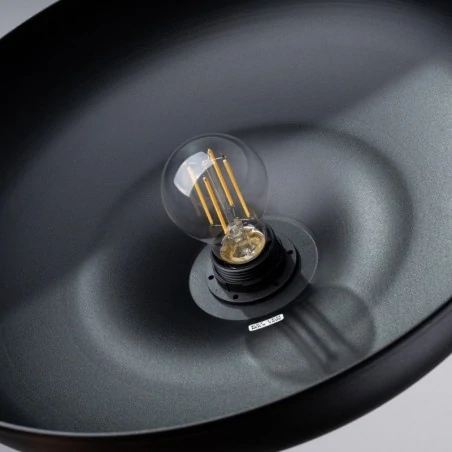 Lampy-sufitowe - lampa wisząca czarna modern gina e27 sollux sl.1330 