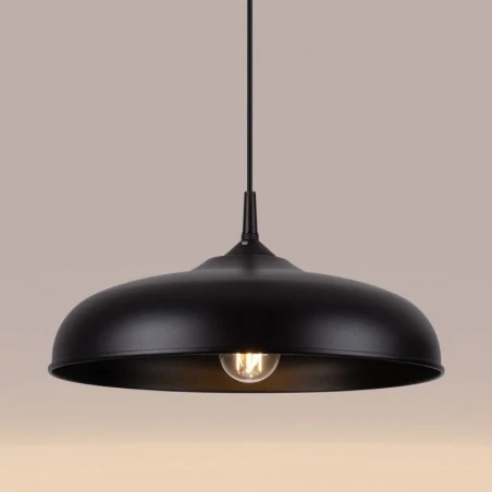 Lampy-sufitowe - lampa wisząca czarna modern gina e27 sollux sl.1330 