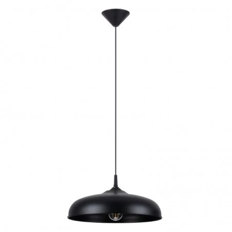 Lampy-sufitowe - lampa wisząca czarna modern gina e27 sollux sl.1330 