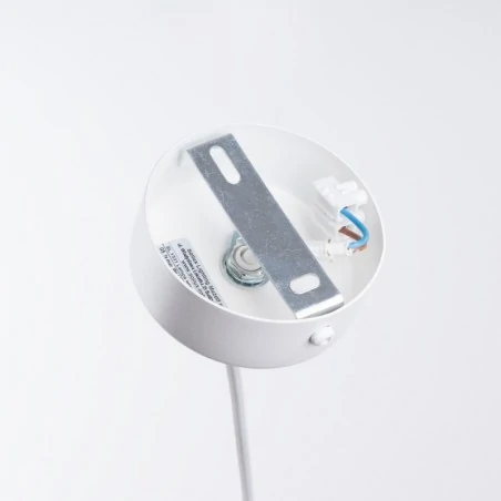 Lampy-sufitowe - lampa wisząca biała kula industrialna brina 1 sollux sl.1331 