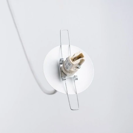 Lampy-sufitowe - lampa wisząca biała kula industrialna brina 1 sollux sl.1331 