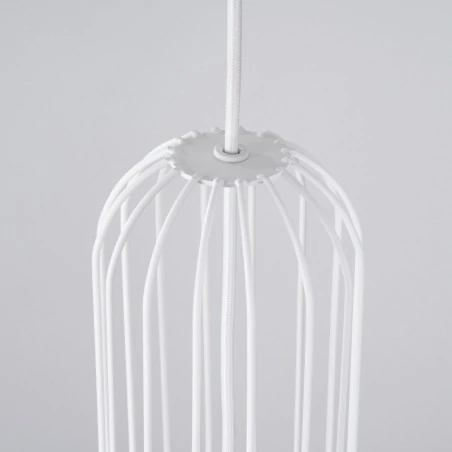 Lampy-sufitowe - lampa wisząca biała kula industrialna brina 1 sollux sl.1331 