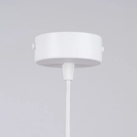 Lampy-sufitowe - lampa wisząca biała kula industrialna brina 1 sollux sl.1331 