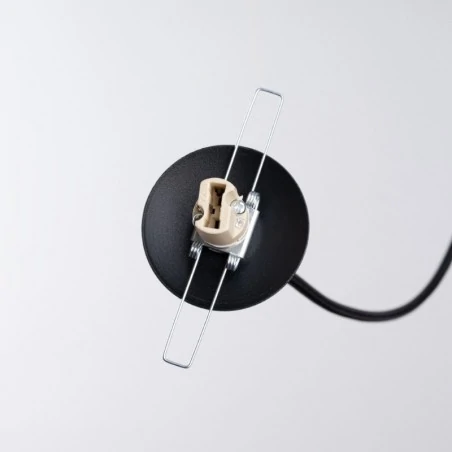 Lampy-sufitowe - lampa wisząca sufitowa industrialna czarna brina sl.1332 sollux 