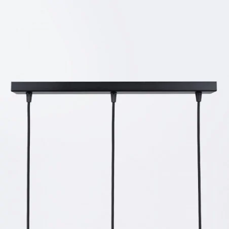 Lampy-sufitowe - lampa wisząca 3 kule industrialna do salonu brina 3l czarna sollux sl.1334 