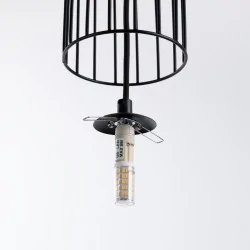 Lampy-sufitowe - lampa wisząca 3 kule industrialna do salonu brina 3l czarna sollux sl.1334 