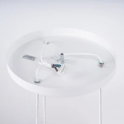 Lampy-sufitowe - lampa wisząca ażurowa biała industrial 3 kule brina 3p sollux sl.1335 