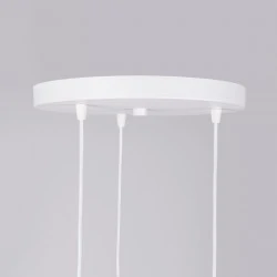 Lampy-sufitowe - lampa wisząca ażurowa biała industrial 3 kule brina 3p sollux sl.1335 