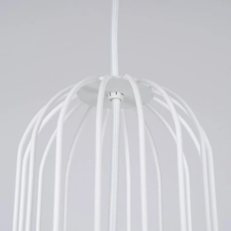 Lampy-sufitowe - lampa wisząca ażurowa biała industrial 3 kule brina 3p sollux sl.1335 