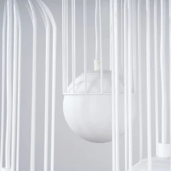 Lampy-sufitowe - lampa wisząca ażurowa biała industrial 3 kule brina 3p sollux sl.1335 
