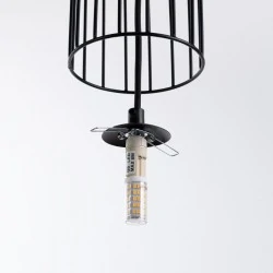 Lampy-sufitowe - lampa wisząca potrójna industrialne kule brina 3p czarna sollux sl.1336 