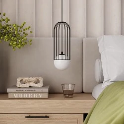 Lampy-sufitowe - lampa wisząca potrójna industrialne kule brina 3p czarna sollux sl.1336 