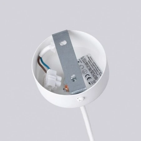 Lampy-sufitowe - lampa wisząca biała tuba karbowana g9 arche 1 sollux sl.1337 