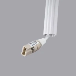 Lampy-sufitowe - lampa wisząca biała tuba karbowana g9 arche 1 sollux sl.1337 