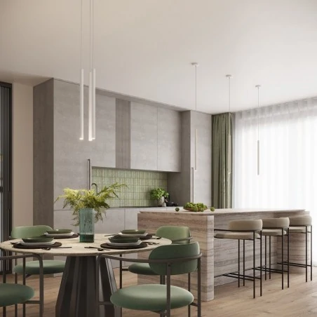 Lampy-sufitowe - lampa wisząca arche 3p biała sollux sl.1340 