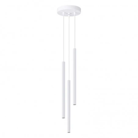 Lampy-sufitowe - lampa wisząca arche 3p biała sollux sl.1340 