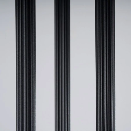 Lampy-sufitowe - lampa wisząca 3 długie tuby czarne falowane arche 3p sollux sl.1341 