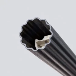 Lampy-sufitowe - lampa wisząca 3 długie tuby czarne falowane arche 3p sollux sl.1341 
