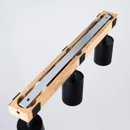 Lampy-sufitowe - plafon fager 3 czarny sollux sl.1345 