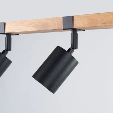 Lampy-sufitowe - plafon fager 3 czarny sollux sl.1345 