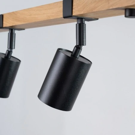 Lampy-sufitowe - plafon fager 4l czarny sollux sl.1346 