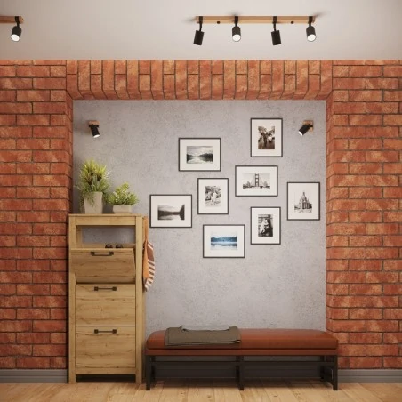 Lampy-sufitowe - plafon fager 4l czarny sollux sl.1346 