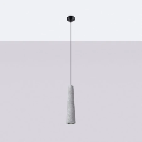 Lampy-sufitowe - lampa wisząca electra beton sollux sl.1347 