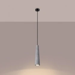 Lampy-sufitowe - lampa wisząca electra beton sollux sl.1347 