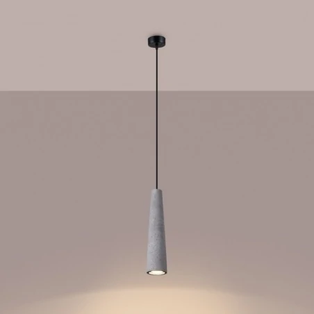 Lampy-sufitowe - lampa wisząca electra beton sollux sl.1347 