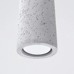 Lampy-sufitowe - lampa wisząca electra beton sollux sl.1347 