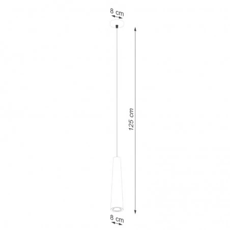 Lampy-sufitowe - lampa wisząca electra beton sollux sl.1347 