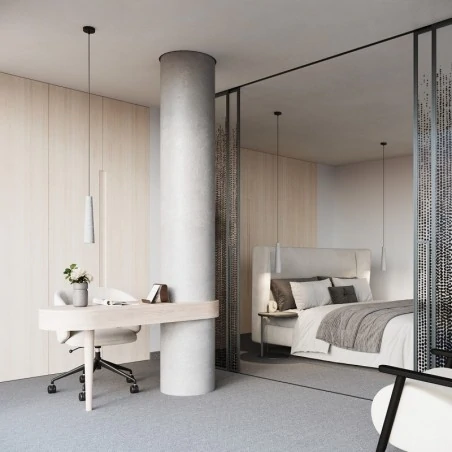 Lampy-sufitowe - lampa wisząca electra beton sollux sl.1347 